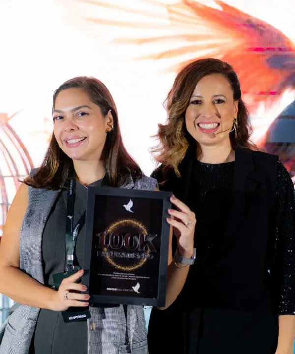 Mentorado com placa de 100K faturamento